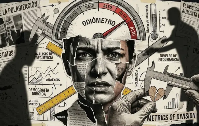 mujer con cara de odio y sistemas de medida