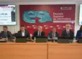 autoridades en la presentación del acto