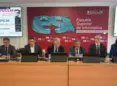 autoridades en la presentación del acto