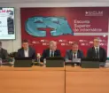 autoridades en la presentación del acto