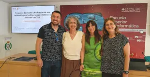 Doctoranda y directores de tesis