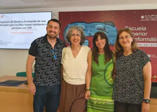 Doctoranda y directores de tesis