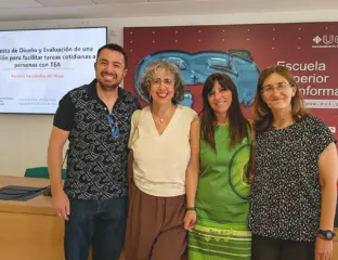 Doctoranda y directores de tesis