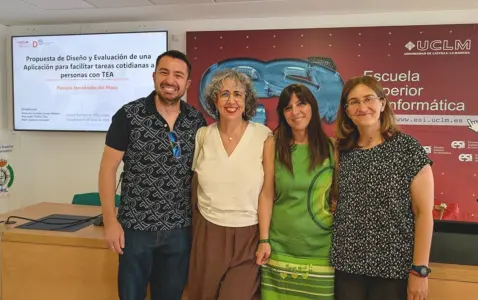 Doctoranda y directores de tesis