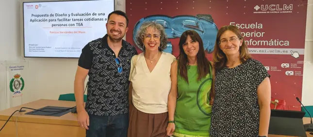 Doctoranda y directores de tesis