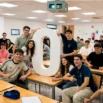 estudiantes en el curso cero