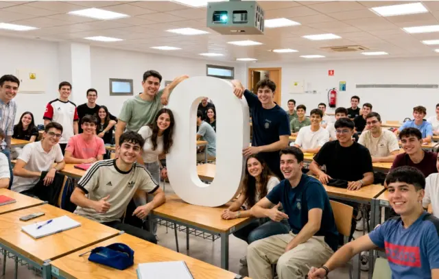 estudiantes en el curso cero