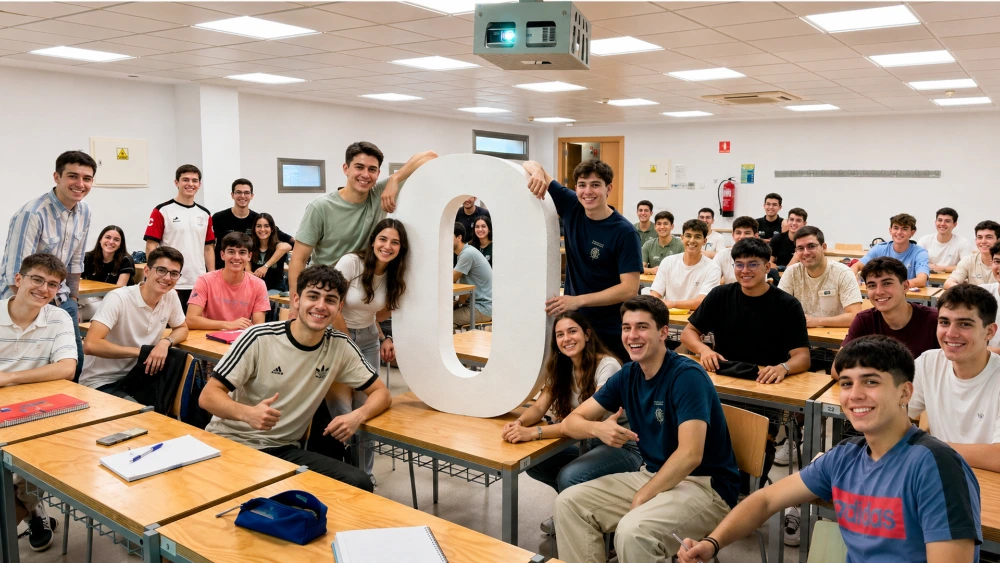 estudiantes en el curso cero