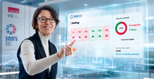 Soledad Escolar interactuando con el dashboard