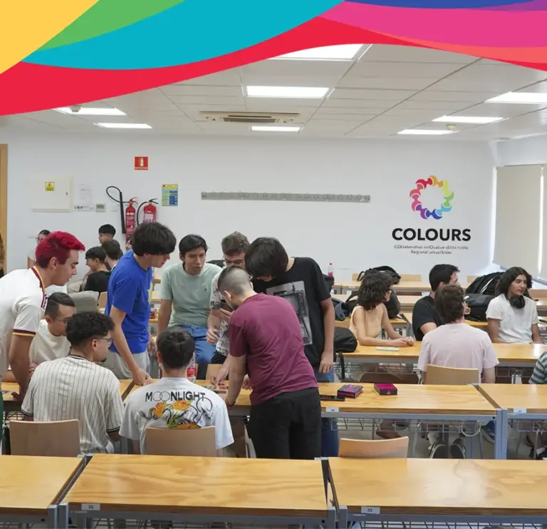 estudiantes en el aula actividades de colours