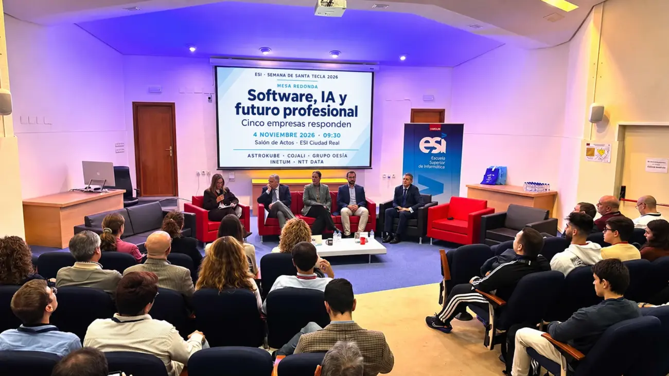 empresas en el salón de actos de la esi