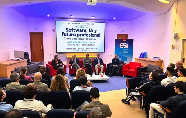 empresas en el salón de actos de la esi