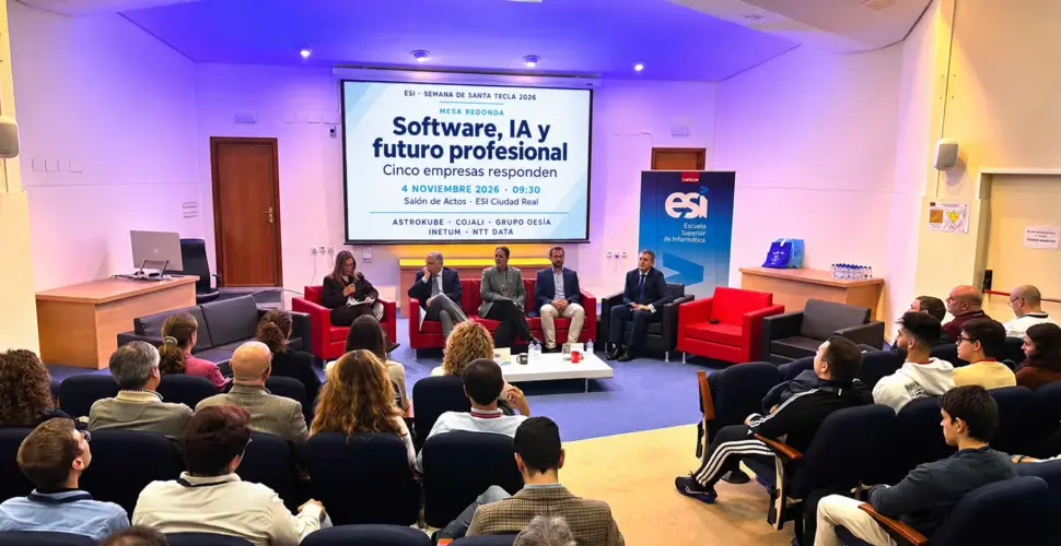empresas en el salón de actos de la esi