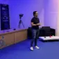 Carlos González en el salón de actos de la ESI