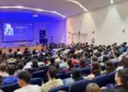 Ricardo Baeza en el salón de actos de la ESI