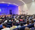 Ricardo Baeza en el salón de actos de la ESI